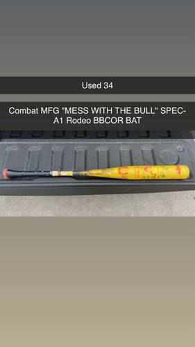 2025 Combat MFG Spec A1 Alloy BBCOR Certified Bat (-3) 31 oz 34" (Used)