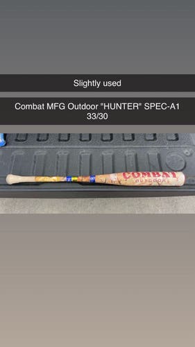 2026 Combat MFG Spec A1 Alloy BBCOR Certified Bat (-3) 30 oz 33" (Used)