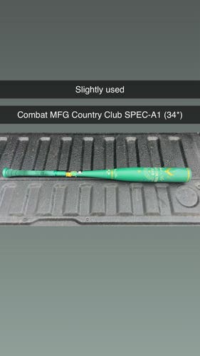 2025 Combat MFG Spec A1 Alloy BBCOR Certified Bat (-3) 31 oz 34" (Used)