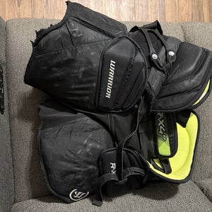 Junior Large Warrior Ritual X4 E+ Hockey Goalie Pants (Used)