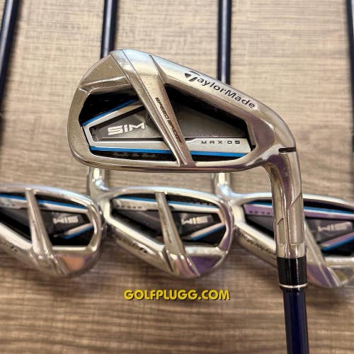 Taylormade Sim Max OS Iron Set 6-AW / Ventus Graphite, Stiff (178)