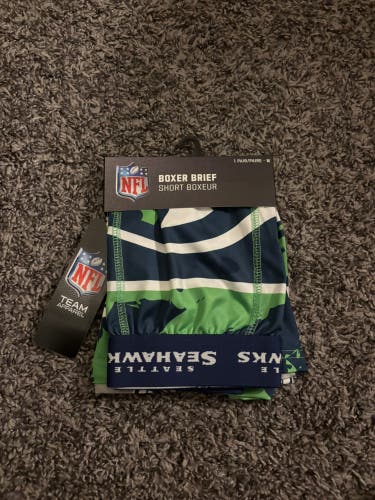 NEW NFL Seattle Seahawks Boxer Briefs Men’s Medium (With Tags)