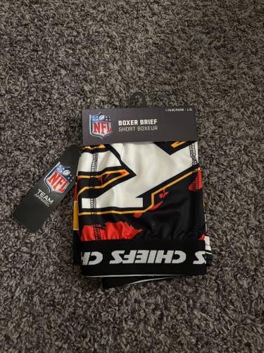 NEW NFL Kansas City Chiefs Boxer Briefs Men’s Large (With Tags)