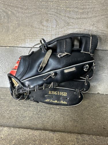 Rawlings RBG105B Black Leather Vintage Glove Ozzie Smith 10.5" Youth RHT