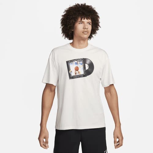 Nike Max90 T-Shirt Mens Summit White Graphic Print 100% Cotton Basketball SRT507
