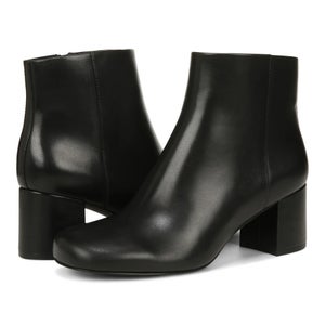Vionic Sibley Boots Women's US 10 Black Leather Side Zip Ankle Bootie JOBB1006