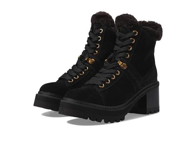See by Chloe Maeliss SB41083A-18032 Boots Women's US 6 Black Combat JOBB1113