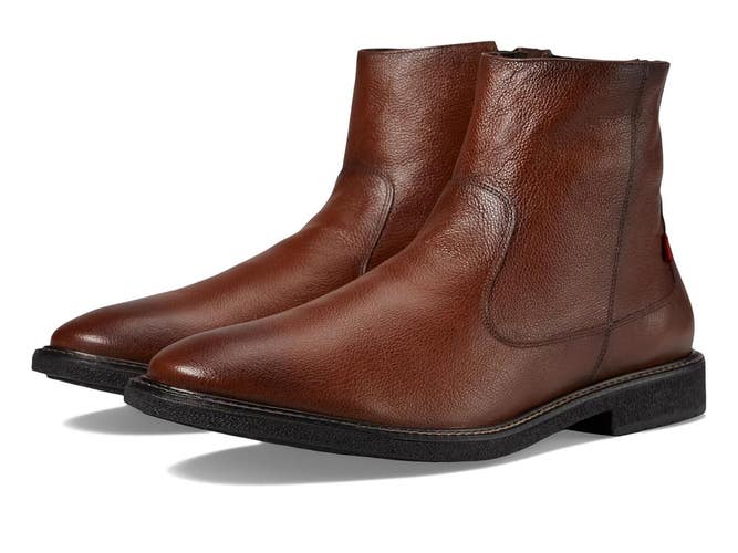 Marc Joseph New York Grand Ave Mens 8 Whiskey Testone Zipper Ankle Boots JOBB958