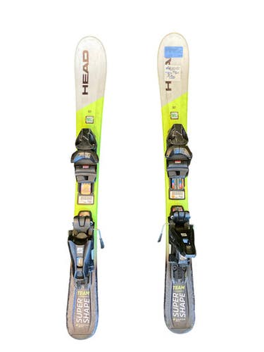 Used Head Super Shape Boys Dh Ski Binding Kelly Green 87 Cm 11883-s000162651