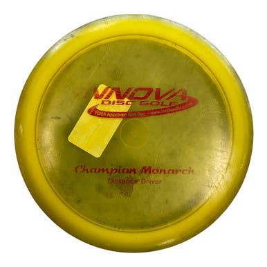 Used Innova Champ Monarch Disc Golf Driver Yellow 165g 11450-s000521704
