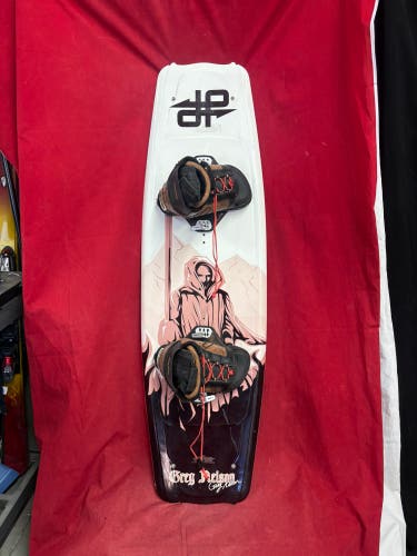 Wakeboard: Double Up Greg Nelson 138 wakeboard, Liquid Force bindings and distinctive graphics