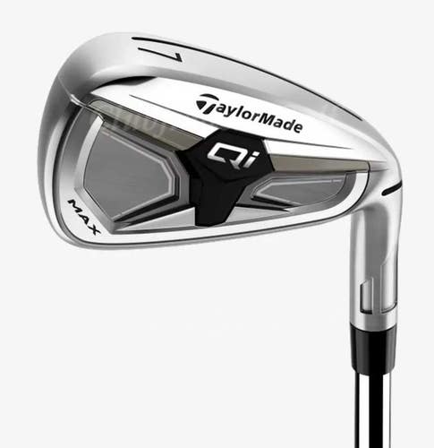 NEW TaylorMade Qi Max 5-AW Iron Set TaylorMade KBS REAX 65-R Graphite Regular