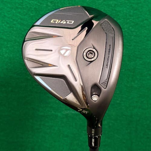 TaylorMade Qi4D 21 Fairway Wood 7 Mitsubishi REAX Silver 75 Stiff w/ HC