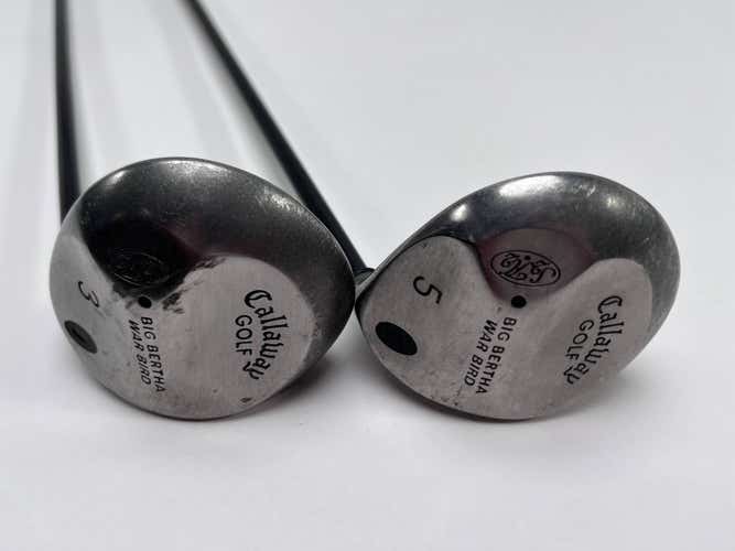 Callaway Big Bertha Warbird 3 & 5 Fairway Wood Set 15* 18* RCH 96 Regular RH