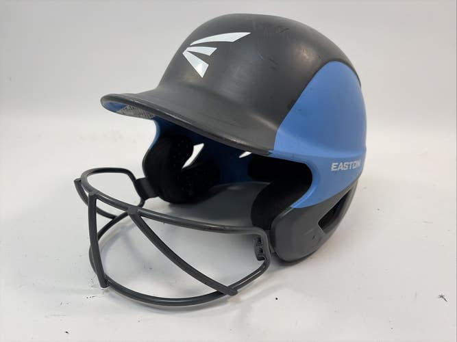 Easton Ghost Softball Helmet, Grey/Blue Matte, Small (6 1/4-7 1/8")
