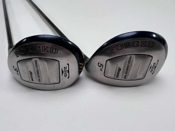 Mizuno T-Zoid Forged 3 & 5 Fairway Wood Set 15* 18* Accel Arc Stiff Regular RH