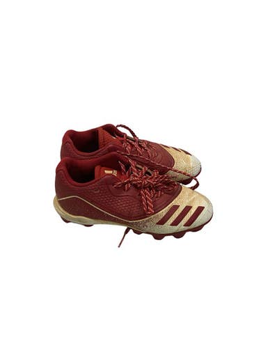 Used Adidas Three Stripe Life Red Wht Bb Cleats Bb Sb Cleats Red Junior 04 11347-s000270085