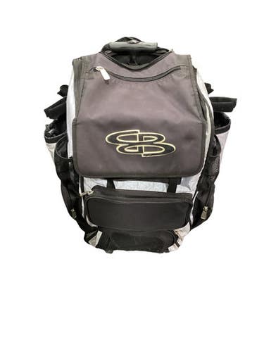 Used Boombah 2 Bat Rolling Bag Bb Sb Player Wheeled Bag Grey 11347-s000270045