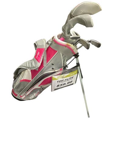 Used Top Flite 7 Pc Junior Girls Set Jr Club Set Rh 7 Piece 11347-s000269972
