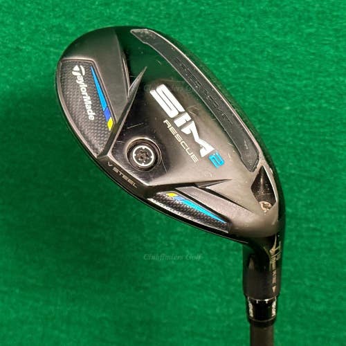 TaylorMade SIM 2 Rescue 22 4 Hybrid Aldila RIP Rescue 65-R Graphite Regular
