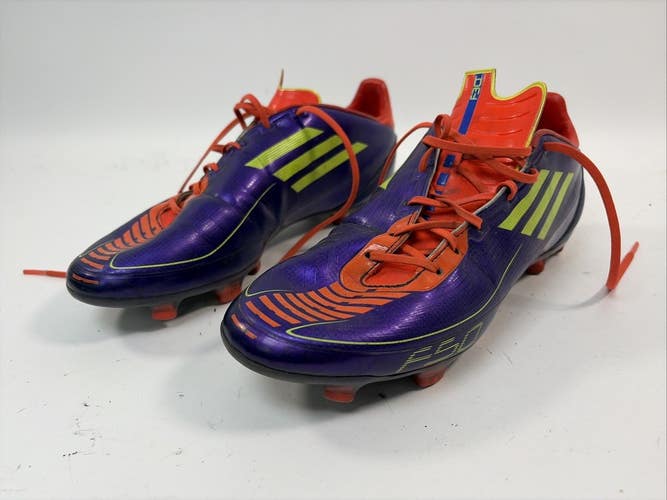 Adidas F50 Soccer Cleats, Purple, Size 9.5
