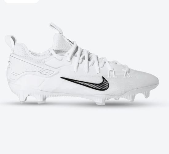 White Unisex Size M 10.5 (W 11.5) Adult Nike Huarache 9 Elite Low Low Top (New)