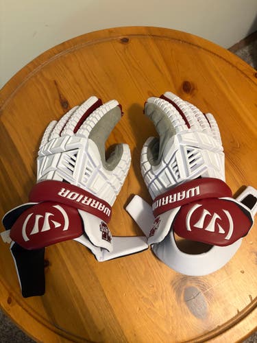 Umass Warrior Evo Lacrosse Gloves (Used)