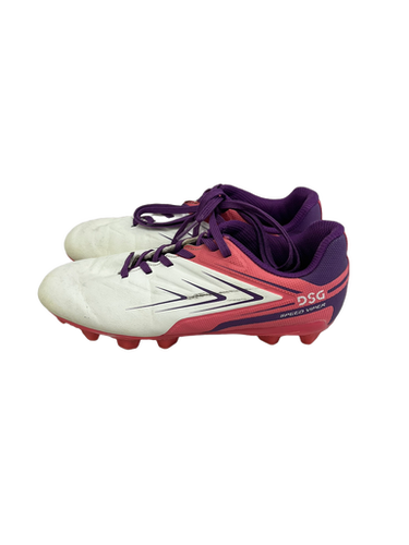 Used Dsg Jr 3 Soccer Cleats White And Pink 11692-s000140646