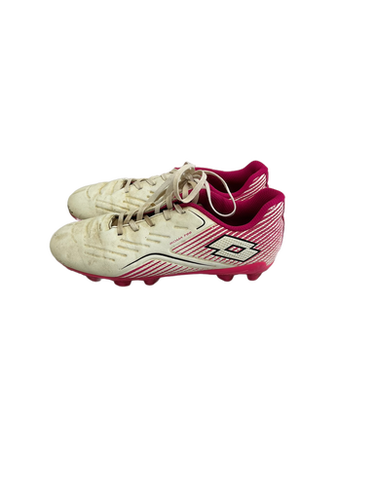 Used Lotto Roma 700 Jr 3 Soccer Cleats White 11692-s000140402