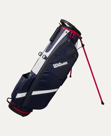 New Wilson Qs Nv Wh Rd Golf Stand Bag 11692-wilwg4004108