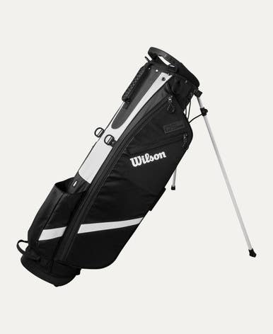 New Wilson Qs Bk Wh Golf Stand Bag 11692-wilwg4004106