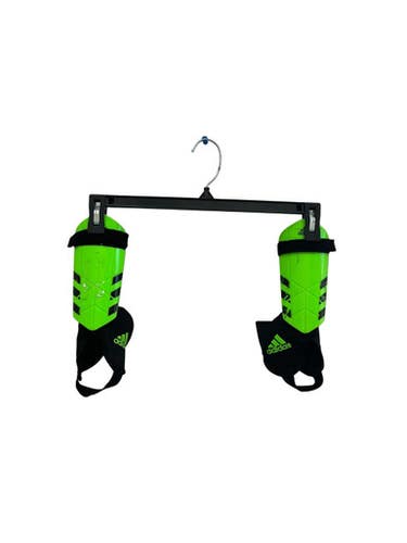 Used Adidas Jr Lg Soccer Shin Guards Green 11692-s000151476