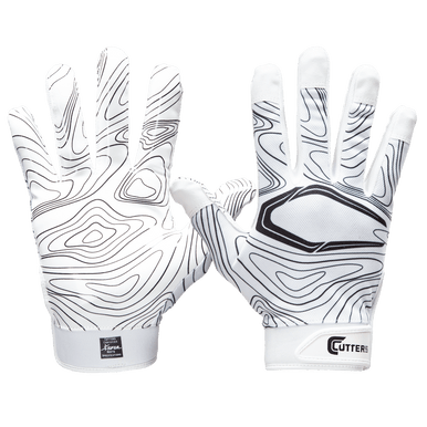 New Cutters Game Day Adult L Xl White Football Receiver Gloves 11692-cuts15003topo30