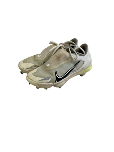 Used Nike Trout Metal Mens 9 Baseball Cleats White 11692-s000148431
