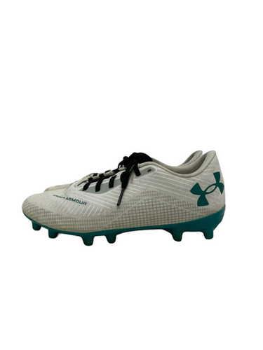 Used Under Armour Shadow Select Jr 4 Soccer Cleats White 11692-s000148063