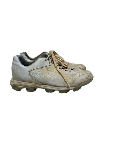 Used Mizuno Select 9 Womens 7.5 White Softball Cleats 11692-s000145806