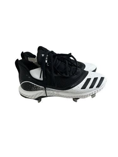 Navy Adidas Icon V Bounce Metal Mens 7.5 Black And White Baseball Cleats 11692-s000147082