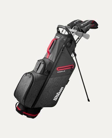 New Wilson Profile Men's Lh Complete Golf Set W Stand Bag 11692-wilwg1r0361031