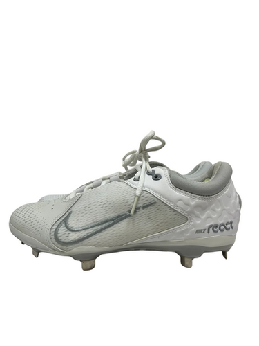 New Nike Hyperdiamond 4 Metal Womens 9 Softball Cleats White 11692-s000150004