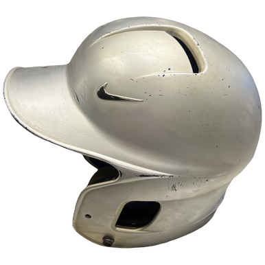 Used Nike Emb Batting Helmet No Mask Silver Medium 11730-s000036171