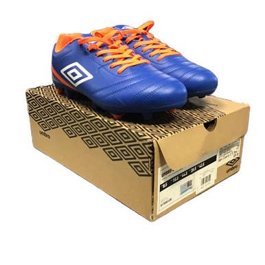 New Umbro Classico X Fg Mens 10.5 Blue And Orange 11730-umb81758uldf105