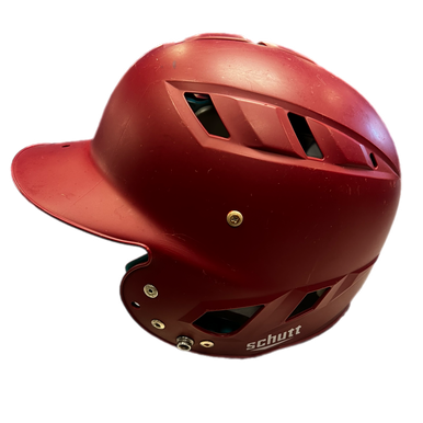 Used Schutt 3111 Ssmc Lab Batting Helmet No Mask Maroon One Size 11730-s000060899