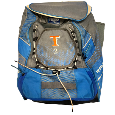 Used Rawlings The Mark Of A Pro Baseball Player Backpack Royal Blue And Grey 11730-s000062884