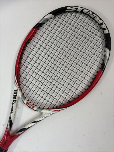 Wilson Steam 96 Tennis Racket, 4 3/8" Grip, 96 sq. in., 27"