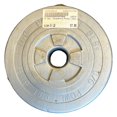 Used Standard Plate (each) 8 Lb 11730-s000048610