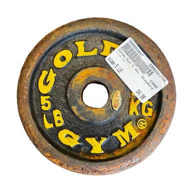 Used Golds Gym Standard Plate (each) 5 Lb 11730-s000052657