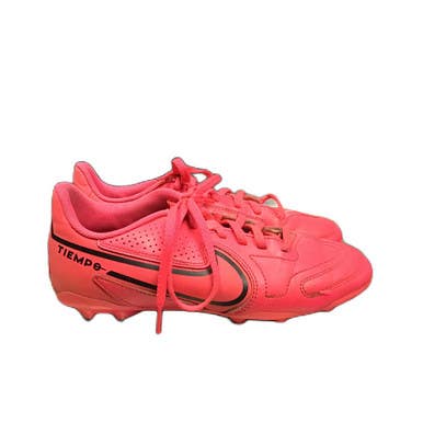 Used Nike Legend 9 Club Fg Soccer Cleats Neon Pink Junior 04.5 11730-s000067015