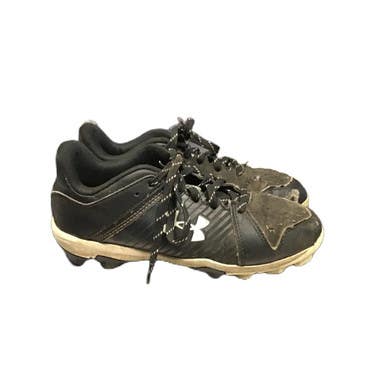 Used Under Armour 3025600-001 Jr Fb Cleats Black Junior 03.5 11730-s000066919