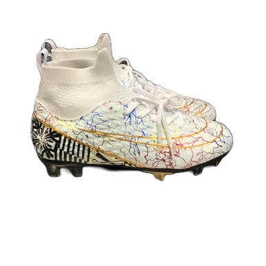 Used Daoquan Soccer Cleats White & Black Junior 1 11730-s000067066