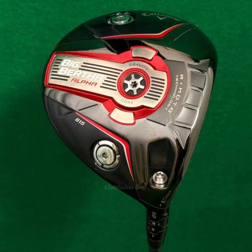 TOUR ISSUE Callaway Big Bertha Alpha 815 "TC" 9 Driver HZRDUS Smoke 6.0 Stiff